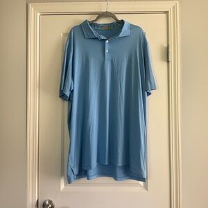 Tasc Men's Lightweight Blue Polo Golf Shirt Size 3XL
